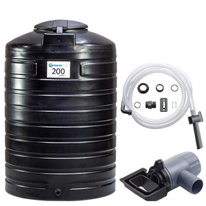 RainFlo 200 Gallon Closed Top Tank and Filter Bundle - Rainwater ...